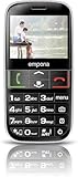 emporiaEUPHORIA | Seniorenhandy | Tastenhandy ohne Vertrag | Mobiltelefon mit Notruftaste | 2,3-Zoll-Display | Schwarz