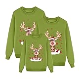 Passendes Familienpyjama-Set, gestreifter Weihnachtspyjama, Nachtwäsche, Papa-Mama-Pyjamas, Weihnachtspyjamas(A112 Green,A04)