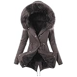 Singular-Point Softshelljacke Für Damen 2025,Damen Winter Lang Parka Mantel Gepolstert Kapuze Warm Baumwolle Gesteppt Outdoor Jacke Puffer Mantel