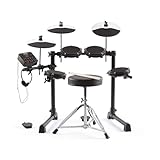 Alesis Debut Kit - Kinder Drum Kit mit 4 Mesh E-Drum Set Pads, 120 Sounds, 100 Lektionen, Schlagzeughocker, Drum Sticks, Stimmschlüssel und Kopfhörern