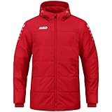 JAKO Herren Coachjakke team med hætte Coachjacke, Rot, XXL EU