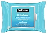 Neutrogena Hydro Boost Abschminktücher, Aqua Reinigungstücher mit Hyaluron, Make-Up Entferner, 6 x 25 Stück