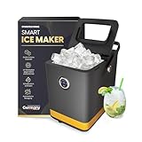 STARKFELD ICE MAKER - Luxus Eiswürfelmaschine | 20 KG Eis in 24 Stunden | Selbstreinigend & Keimfrei | 1,5L Wassertank | Eis in 6 Minuten | 2 Größen Eis | Kompakt & Leise | Cocktail Maschine (Schwarz)