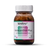 KINITRO Astaxanthin Plus, complex with astaxanthin approx. 4 mg, supported by selenium 16.5 μg, 30 mg blueberry extract, 10 mg anthocyanins in 1 capsule, pure vegetable