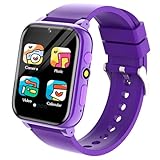 26 Spielen Smartwatch Kinder, Lernkarte, Hörbuch, Kamera, Musik, Schrittzähler, Kalorien, Wecker, mehrere Hintergrundbilder, Spielzeug Kinder Smartwatch von 4-12 Jahren, Geschenk für Mädchen&Jungen