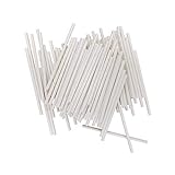 Lurch 85127 Stiele für Cake Pops aus Papier, 100 Stiele, 10 cm, Weiß