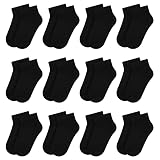 Libella 12 Paar Sneaker Socken Jungen/Mädchen Kurzsocken Füßlinge schwarz und weiß zur Auswahl 80% Baumwolle 2862 35-38