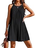 Zetieny Damen Strandkleid Casual Sommer Kleidr Bikini Cover Up Strandponcho Bademode Strandtunika Badeanzug