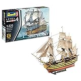 Revell Modellbausatz Schiff 1:225 - H.M.S. Victory im Maßstab 1:225, Level 4, originalgetreue Nachbildung mit vielen Details, Segelschiff, 05408, Zum Bemalen