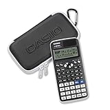 Casio Bundle Wissenschaftlicher ClassWiz Schulrechner FX-991DE x mit Schutztasche FX-Case Schwarz/Weiß, 1er Pack