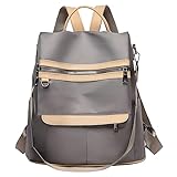 Rucksack für Damen, Diebstahlschutz, Rucksack, Mädchen, elegant, Reiserucksack, leicht, große Kapazität, Handtaschen, Rucksack, College, Lycee, Mädchen, Schulranzen, Schulranzen, Jugendliche, kaki,