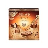 Lindt Schokolade - Creola Pralinés | 100 g | Pralinen Schachtel mit 9 Pralinen in 4 köstliche Sorten ohne Alkohol mit Kakao Nibs aus 100 % Edelkakao | Pralinengeschenk | Schokoladengeschenk