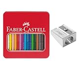 FABER-CASTELL 205226 - Buntstifte Set Schulanfang, 17-teilig, inkl. Spitzer für Jumbo Buntstifte