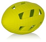 Knuffelwuff Hundespielzeug Snackball Futter Rugby aus TPR - Schwimmfähiger Apportierball, Snackball,Futterball - zahnfreundliches Material - Ideal für aktive Spiele und Training im Freien