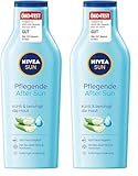 NIVEA SUN Pflegende After Sun Lotion (400 ml), Lotion mit hautberuhigender Wirkung nach dem Sonnenbad mit Bio-Aloe Vera und Hyaluron für 48h Feuchtigkeit (Packung mit 2)