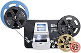 8 mm & Super 8 Rollen auf Digital MovieMaker Pro Film-Digitizer, Film-Scanner, mit 6.1 cm Bildschirm, Speichern auf SD-Karte (im Lieferumfang enthalten) für 7.6 cm 12.9 cm Rollen