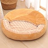 KJGLW Winterwarmes Haustier-Rundbett-Zwinger-Hundebequemes Nest-Bett-Sofa-Kissen (Color : B, Size : Dia 70cm)