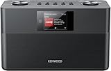 KENWOOD CR-ST100S-B - Smart-Radio mit Internetradio, WLAN, 2 x 10 W RMS, Bassreflex Lautsprecher, DAB+, UKW, Bluetooth, USB, Line-In/-Out, Weckfunktion, Sleeptimer, TFT-Farbdisplay, Fernbedienung