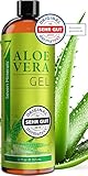 Aloe Vera Gel 99% Bio, 355 ml - ÖKO-TEST Sehr Gut - 100% Natürlich, Rein & Ohne Duftstoffe (Alkoholfrei, Kein Parfüm/WC-Duft) - Einzigartige Vegane Formel OHNE XANTHAN - aus ECHTEM SAFT, NICHT PULVER