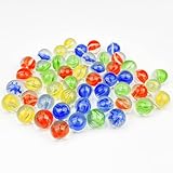 Roluxando 150 Stück Glasmurmeln, Murmeln Glas, Glasmurmeln Bunt, Glaskugeln, Marbles, Murmeln Spielzeug, Murmeln für Kinder, Bunte Murmel für Marmorbahnspiel, Heimdekoration und Pflanzendekoration