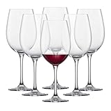 SCHOTT ZWIESEL Bordeaux Rotweinglas Classico (6er-Set), klassische Bordeauxgläser für Rotwein, spülmaschinenfeste Tritan-Kristallgläser, Made in Germany (Art.-Nr. 123653)