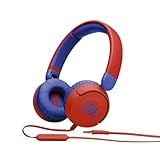 JBL Jr310 On-Ear Kinder-Kopfhörer in Rot-Blau – Kabelgebundene Ohrhörer mit Headset und Fernbedienung – Ideal für Schule und Freizeit