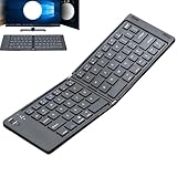 Kabellose Faltbare Tastatur, Faltbare kabellose Tastatur – Faltbare wiederaufladbare Tastatur | Geräuscharmes kabelloses Eingabegerät, faltbares Eingabegerät für Laptop, Tablet, Smart