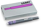 Lamy T10 Tintenpatronen (5 Packungen á 5 Stück = 25 Patronen, violett)