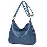 DJYYDS Damentaschen Umhängetaschen mit Mehreren Taschen für Damen im Winterstil, weiche PU-Lederhandtaschen   , großes Kapazitätspaket, Lakeblue