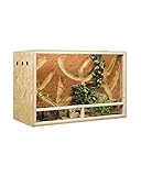 OSB-Terrarium, Holzterrarium 120 x 60 x 80 cm mit Seitenbelüftung