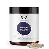 XbyX Immun Heldin 70 g | Multivitamin Immun-Komplex | Vitamin C D E | Zink & Selen | Reishi Shiitake Pilze | Immunsystem stärken | Echinacea Ingwer & Thymian Extrakt | Holunderbeeren Geschmack | Vegan