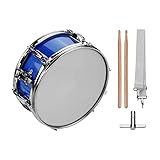 Snare Drum-Sunydog 12 zoll trommel,Snare Drum Head mit Drumsticks Schultergurt Drum Key für Schüler und Anfänger(Blau)