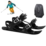 Kurze Ski - Schneeschuhe Mit Schuhbeutel | Schlittschuhe Für Den Schnee | Schneeschuhe Metallschnalle | Multifunktionale Verstellbare Skischuhe | Leichte, rutschfeste Schneefüße Für Winterwandern Und