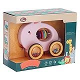 Baby Pretend Play Cartoon Drag Animal Traktionsfahrzeug Anderes Babyspielzeug Nachziehspielzeug Hase Für Kleinkinder 1 2 3 Jahre alt Baby Mädchen Nachziehspielzeug ab 12 Monaten (Pink, One Size)