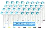 Ersatz Aufsteckbürsten für Oral B elektrische Zahnbürsten SPARPACK softe Borste Ersatzbürsten Zahnbürstenkopf Wechselköpfe Zahnbürstenaufsatz Set kompatibel mit allen Oral-B (32)