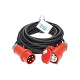 KALLE DAS KABEL CEE 400V Verlängerungskabel Starkstromkabel Kraftstromkabel Starkstromverlängerung Gummiverlängerung H07RN-F 5G2,5mm² 16A 10 Meter