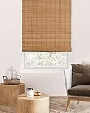 FoundGo Retro Bambus Rollo 100x120cm [50-120cm Breit] Fenster Rollo aus Bambus für Innen, Sichtschutz Sonnenschutz Bambusrollo Jalousie für Tür & Fenster (Breite x Höhe)