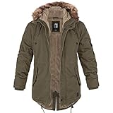 bw-online-shop Winterparka Fishtail mit Futter oliv - L