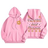 WKAYsIV Tennisjacke Herren Damen mit stylischem Buchstaben-Print und entspannter, lässiger Passform. Hoodie Für(Rosa,S)