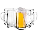 Glasmark Krosno Gläser-Set Für Bier 0,3 Liter Biergläser Bierseidel Bierkrug Gläser Für Craft Beer Bierglas Trinkglas Glas Spülmaschinenfest 6 x 300ML