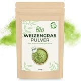 Curly Superfood Weizengraspulver Bio 500g - 100% naturreine Rohkostqualität aus Europa - Feines Weizengras Pulver Bio laborgeprüft & garantiert ohne Zusätze für Smoothies, Säfte & Speisen