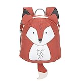 LÄSSIG Kleiner Kinderrucksack für Kita Kindertasche Krippenrucksack mit Brustgurt, 20 x 9.5 x 24 cm, 3,5 L/Tiny Backpack Fox