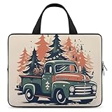 Laptop-Tragetasche, 33 cm (13 Zoll), Retro-Weihnachts-LKW, Laptoptasche für Männer und Frauen, Computertasche, Kuriertasche für Arbeit, Retro-Weihnachts-Truck, 33 cm (13 Zoll), Retro-Weihnachts-Truck,