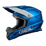 O'NEAL | Motocross-Helm | MX Enduro Motorrad | ABS-Schale, , Lüftungsöffnungen für optimale Belüftung und Kühlung | 1SRS Helmet Solid | Erwachsene | Blau | Größe XS