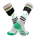 DECOVICI Skisocken für Damen und Herren, Kniestrümpfe Winter Thermo dicke Socken für Stiefel, Warme Funktionssocken für Kaltes Wetter, Snowboarden Wandern Reiten 1 Paar（35-39，Grün）