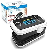 GRUNDIG Pulsoximeter Sauerstoffsättigung Oximeter - Hochpräzises Fingeroximeter Messgerät zur klinisch genauen Bestimmung der Sauerstoff Sättigung im Blut - Finger Messgerät mit Pulsmesser Test