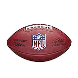 Wilson American Football NFL The Duke, Offizielle NFL-Größe, Horween-Leder, braun