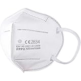 denkturm 40x FFP2 Maske, Atemschutzmaske, CE Zertifikat CE2834, geprüft EN149:2001+A1:2009 FFP2 NR