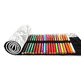 You&Lemon Stifterolle 72 Stifte Leinwand Pencil Wrap Roll up Stifterolle Buntstifte Bleistift Wrap