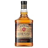 Jim Beam Devil's Cut | Kentucky Straight Bourbon Whiskey | robuster Geschmack mit intensiven Eichen- und Vanillenoten | 45% Vol. | 1l